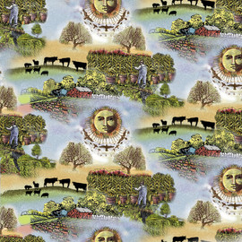 Old Farmers Almanac Cotton Fabric Collection by Sykel-OFA Celestial Scenic Old Farmers Almanac Cotton Fabric Collection by Sykel-OFA Celestial Scenic