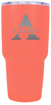 Collegiate Custom Personalized Alcorn State Braves, 24 oz Insulated  Stainless Steel Tumbler with Engraved Name (White) - College Fabric Store