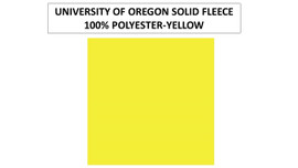 University of Oregon Solid Yellow Fleece -- Sold by the yard University of Oregon Solid Yellow Fleece -- Sold by the yard