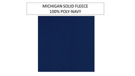 University of Michigan Solid Navy Blue Fleece -- Sold by the yard
