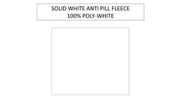 Solid White Fleece -- Sold by the yard