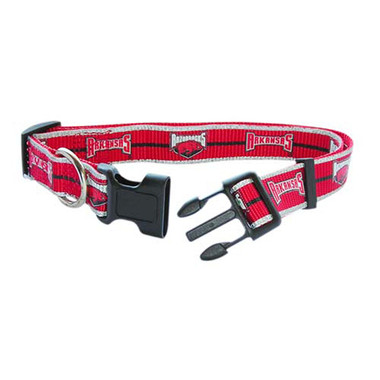 Arkansas Razorbacks Pet Reflective Nylon Collar - Small