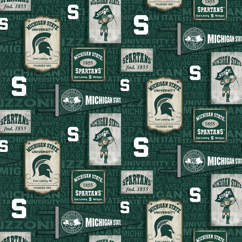 Michigan State Fabric Store | Michigan State Fleece Fabric | Michigan ...