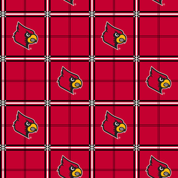 University of Louisville Cotton Flannel Fabric by -  Denmark