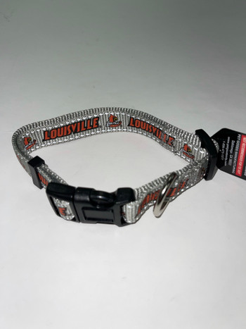 Louisville Cardinals Pet Reflective Nylon Collar - Medium