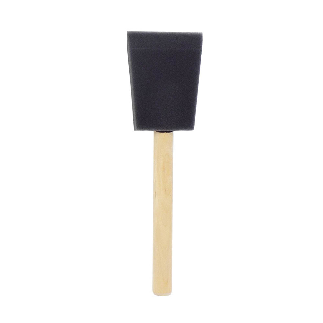 3 Poly Foam Brush with Wood Handle