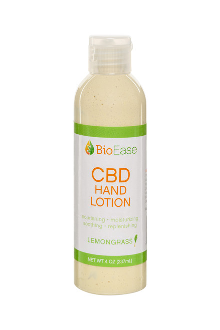 BioEase CBD Hand Lotion Lemongrass 4oz Product