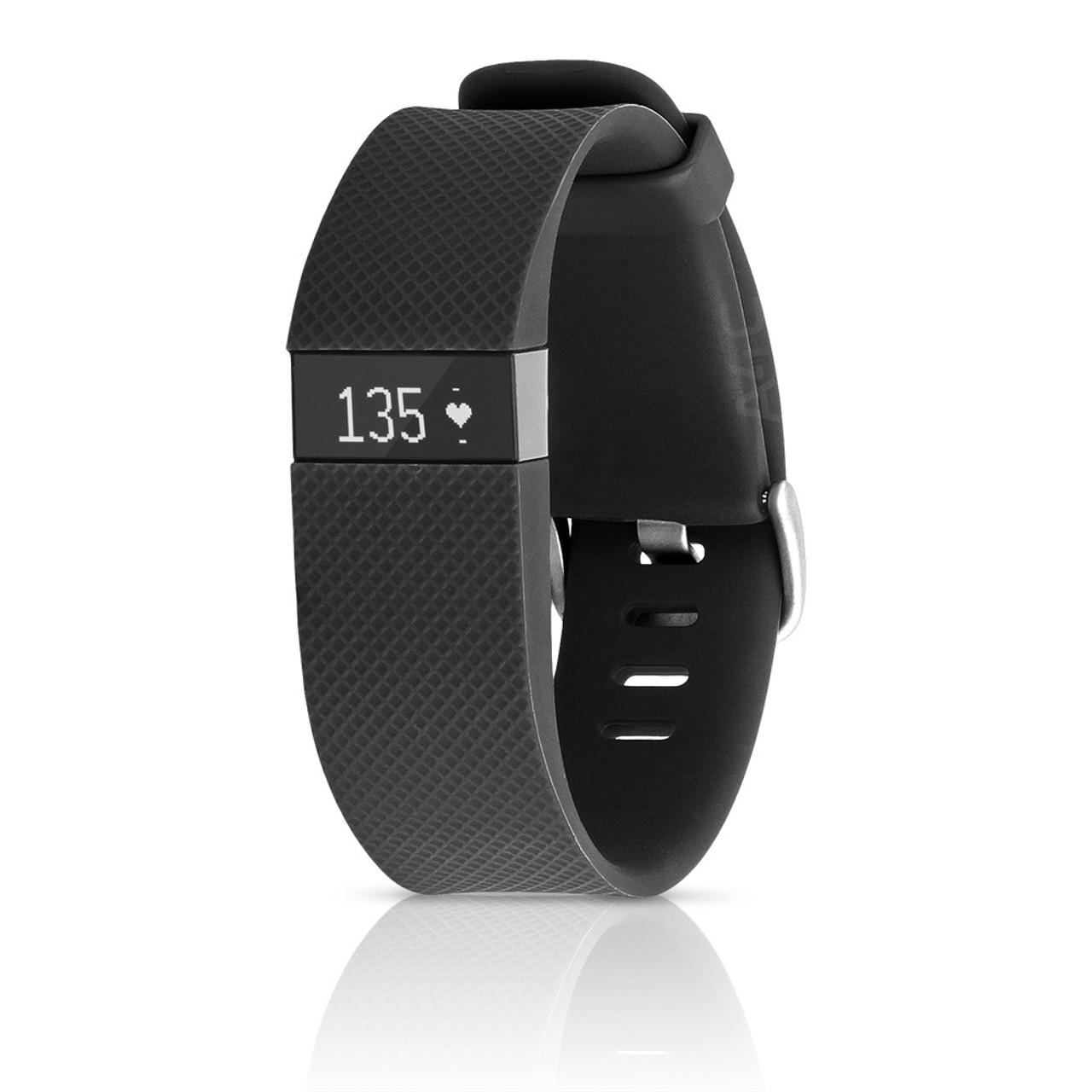 fitbit charge 2 black silver large