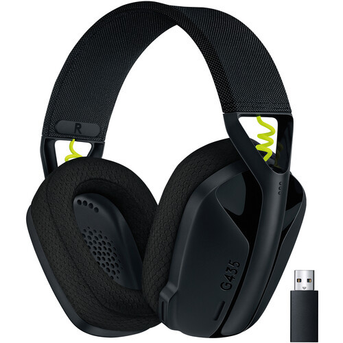 Refurbished Logitech G G435 Wireless Gaming Headset (Black / Yellow)