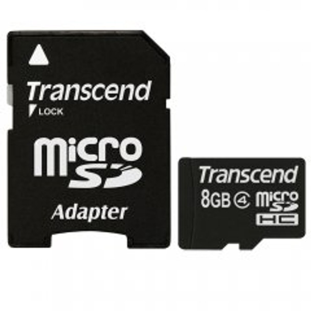 Transcend 8GB microSDHC High Capacity Memory Card