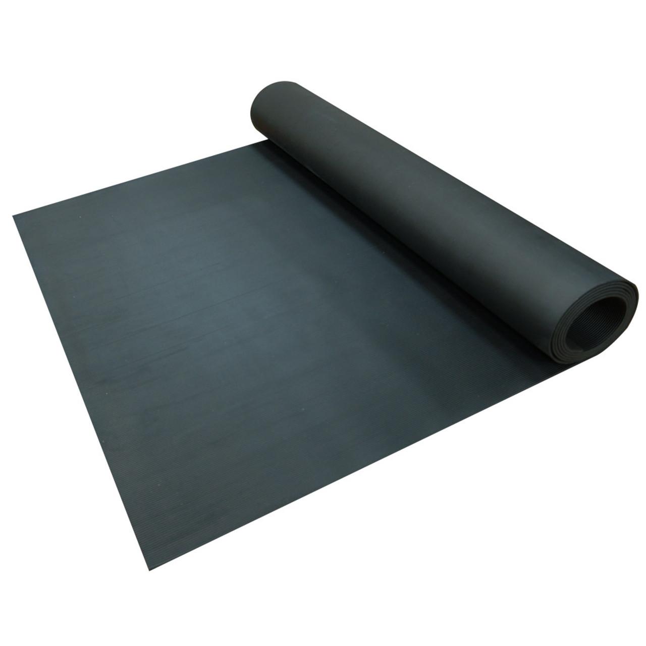 Goodyear Rubber Fine-Ribbed Rubber Flooring - Black