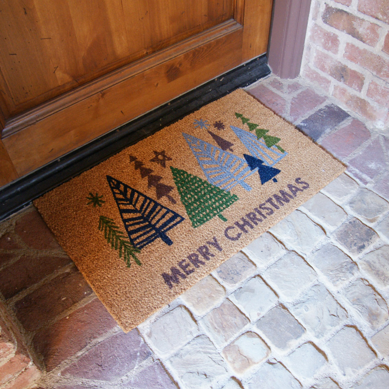 Christmas Tree Farm” - Coir Christmas Outdoor Mats