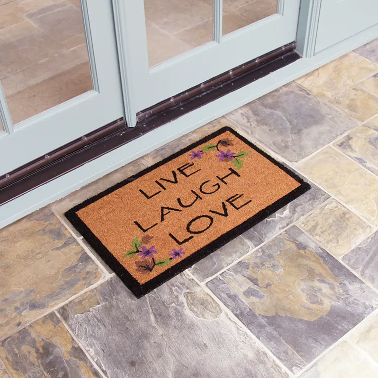 Rubber-Cal Adorable Doggie Door Mat Kit - 18 x 30 - 2 Doormats