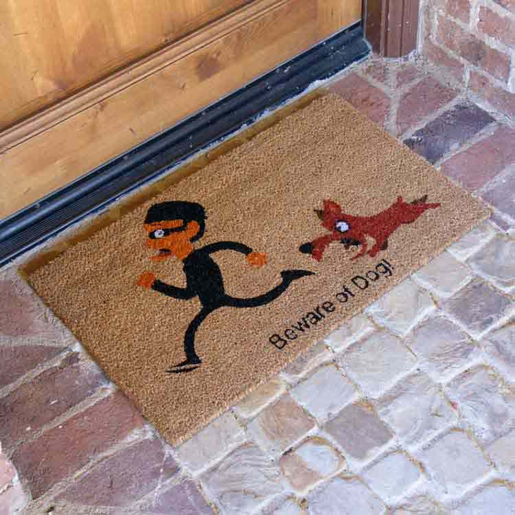 "Beware of Dog Mat"