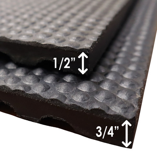 Rubber-Cal Maxx-Tuff 1/2 in. x 48 in. x 72 in. Black Heavy Duty Rubber  Floor Protection Mat 03_177_WEB_46 - The Home Depot