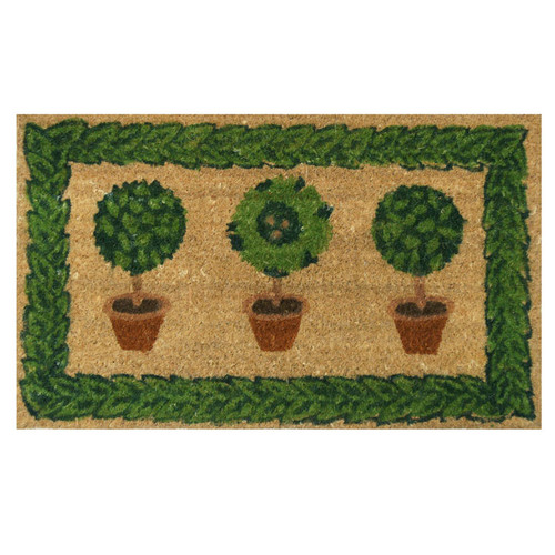 overhead view of Grandma's Plants coir mat