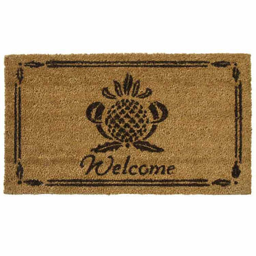 overhead view of "Pineapple Welcome Mat"