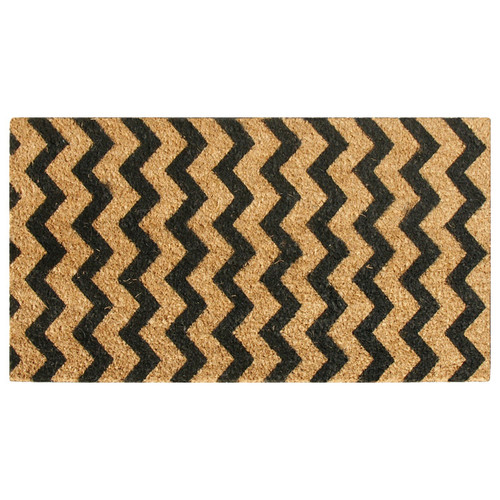 overhead view of "Modern Lattice" - Contemporary Coir Mat