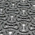 Close-up of Dura-Scraper Drainage Mat design and holes