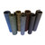 Multi-color standing rolls of Elephant Bark Rubberized Flooring