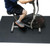 Person on exercise bike on Elliptical Recycled Rubber Mat