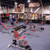 Weight racks and benches on Terra-Flex Interlocking Flooring Tiles