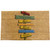 overhead view of Need Directions? You Are Here Doormat