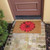 "Red Daisy" - a Flower Door Mat in front of door