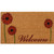 overhead view of "Field of Red Daisies" - A Welcome Flower Mat