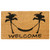 overhead view of "Chillin by the Shore" - Beach Welcome Mat