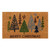 overhead view of “Christmas Tree Farm” - Coir Christmas Outdoor Mats