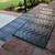 top view of step mats on brick steps