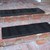 frontal view of step mats on two steps