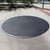 Circular Rubber Mat on concrete