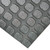 Corner of black block grip textured flooring