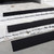 Rubber step mats on white steps