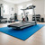 treadmill mat in living room