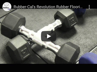Revolution Home Gym Floor Revolution Tiles under Dumbbells