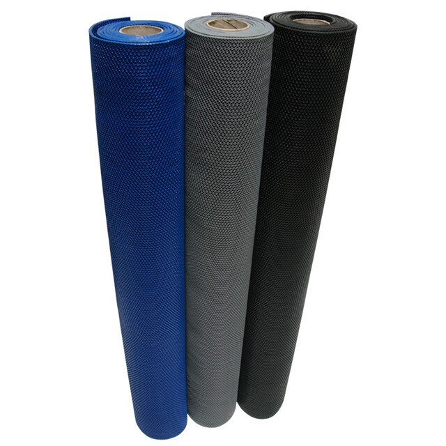 Three Standing Rolls of S-grip in Blue, black, and Gray