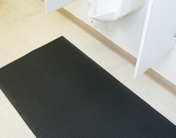 black Safe Grip anti slip rubber matting under toilet