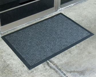 Brown Wellington Doormat in entryway