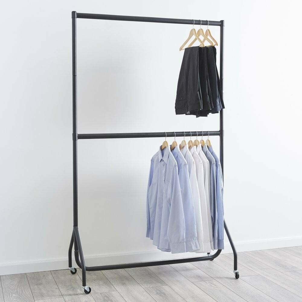 x 6ft Tier Black Heavy-Duty Clothes Rails Money saving multipack