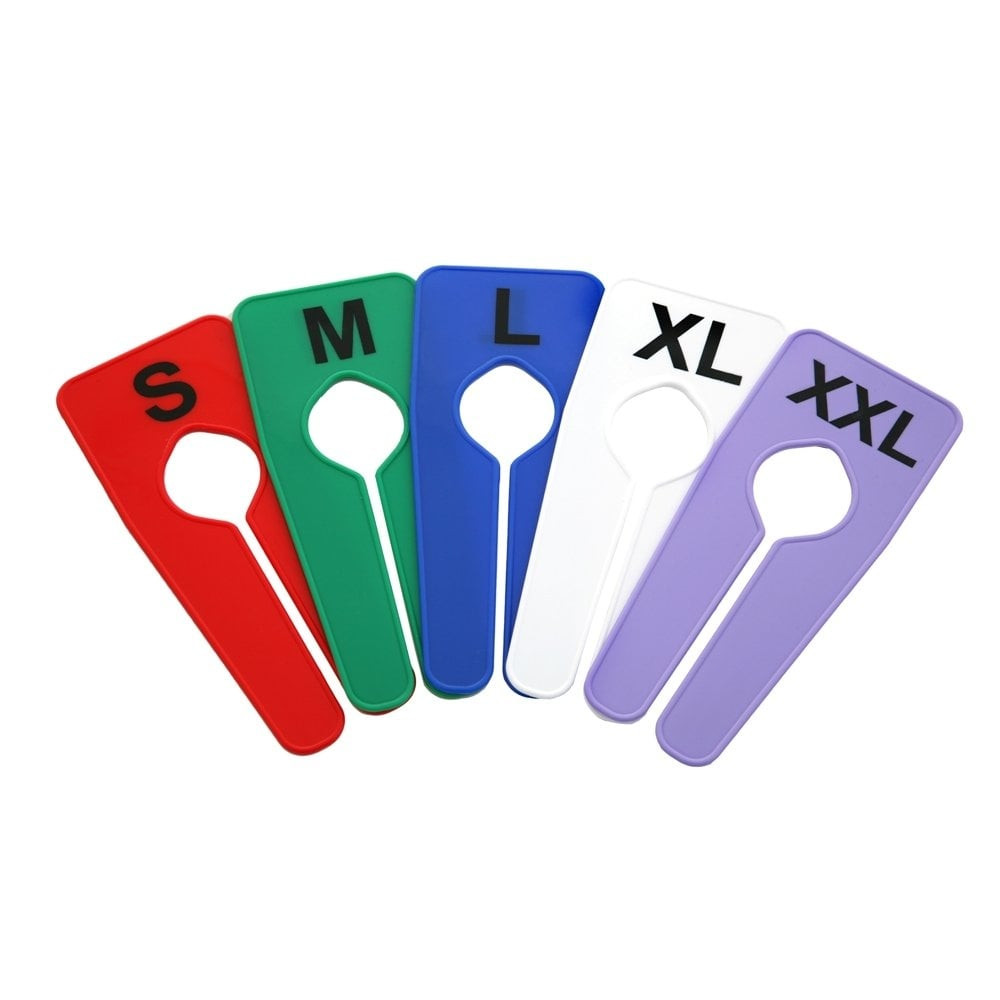 Set of Clothes Rail Size Dividers of Each Size (25 Total