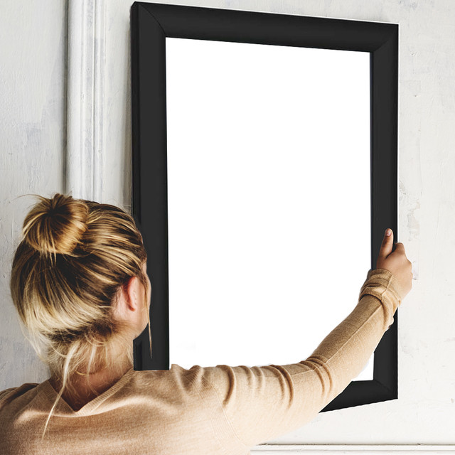 BLACK Snap Frame Picture Frame Clip Frame met afgeronde hoeken in 5 maten A0, A1, A2, A3 & A4 (1 X ZWART A3
