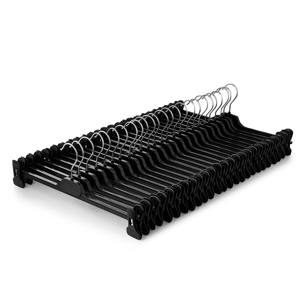 Black plastic clothes sale hangers