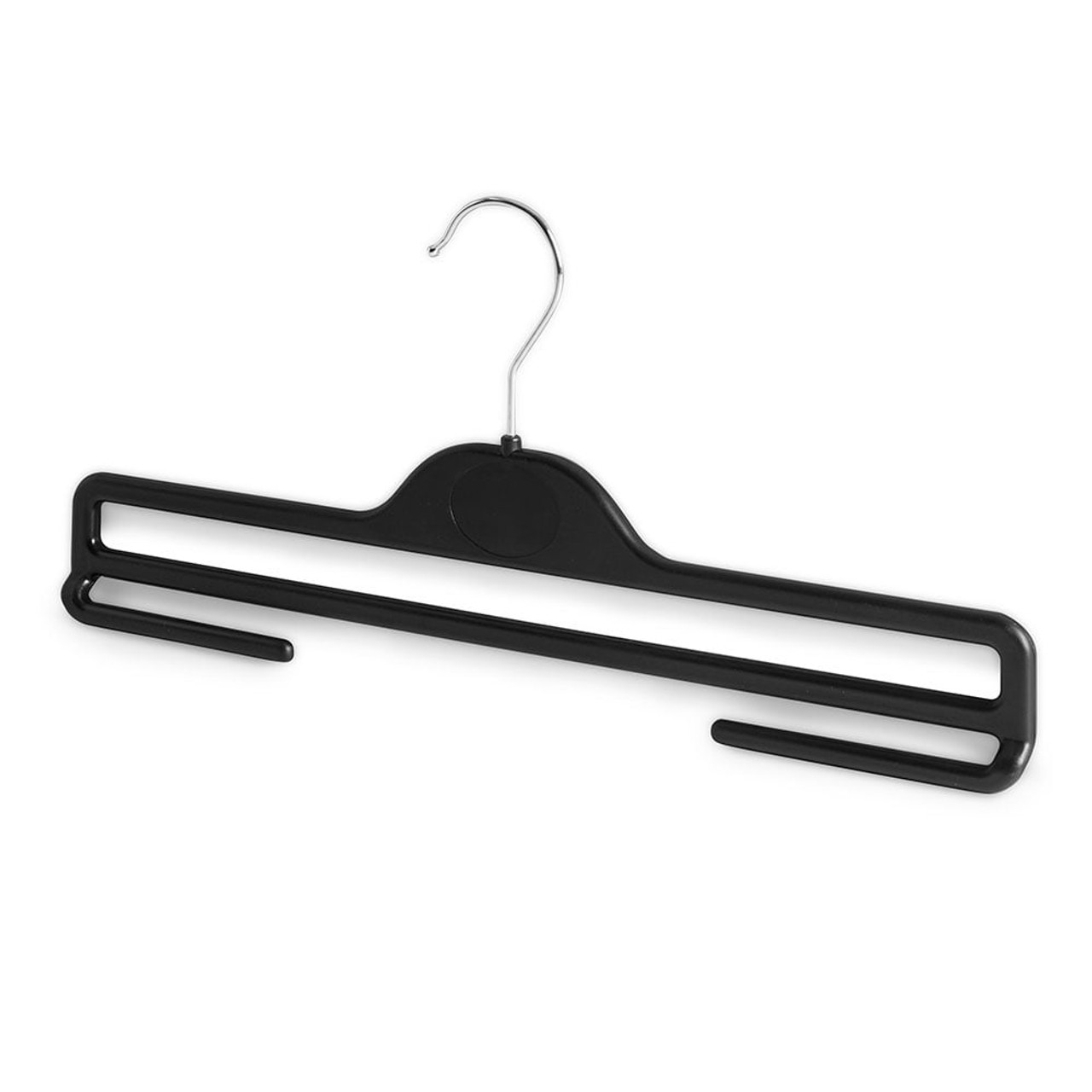 Open End Trouser Hangers Slack Hanger with Non- Foam Coated Black S3 | eBay