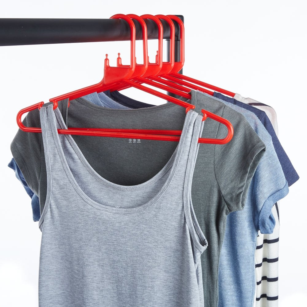 Indiamart Wardrobe Trouser Hanger Blue Heavy-Duty Plastic Hangers