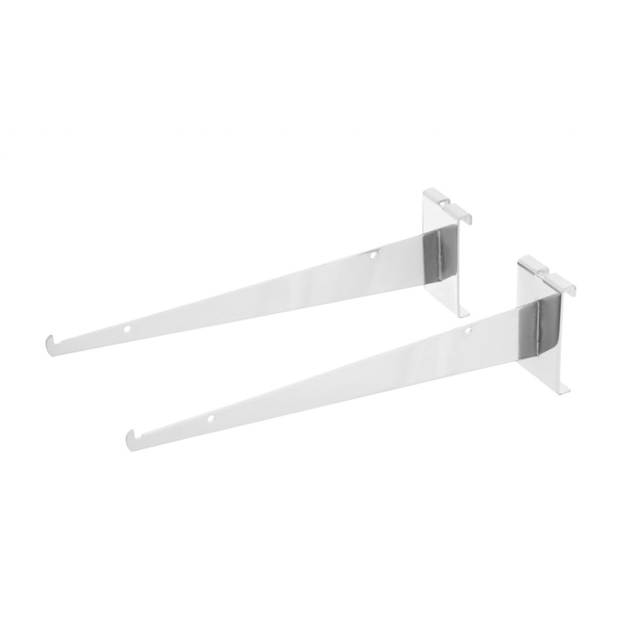 Acrylic Shelf Complete With Brackets For Grid Mesh Panels - W600 x D300mm