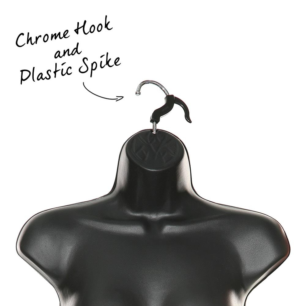 Black Hanging Body Form Female H870mm Height 870mm (incl. hook)