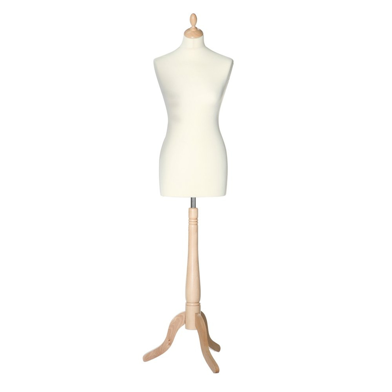 Display Bust with Maple Tripod Base - Female - Size 6-8 - Height: 1549 ...